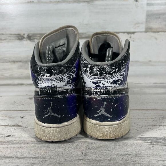 Nike Kids Air Jordan 1 High‎ OG Tie Dye PS Cu0449 100 Sneaker Black & White Size - Picture 3 of 8